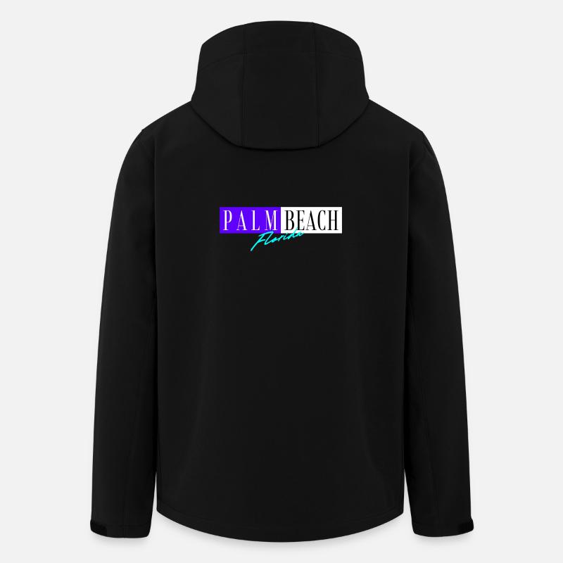 Palm Beach Floride - Veste softshell homme en polyester recyclé Stanley/Stella - noir