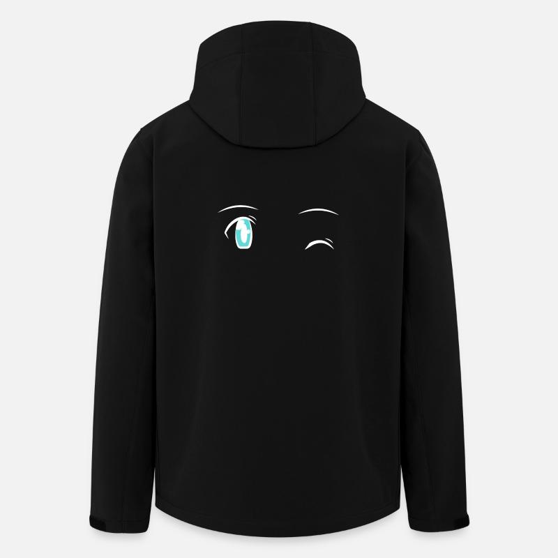 Otakumotive, manga augen - Recycelte Männer Softshell-Jacke von Stanley/Stella - Schwarz
