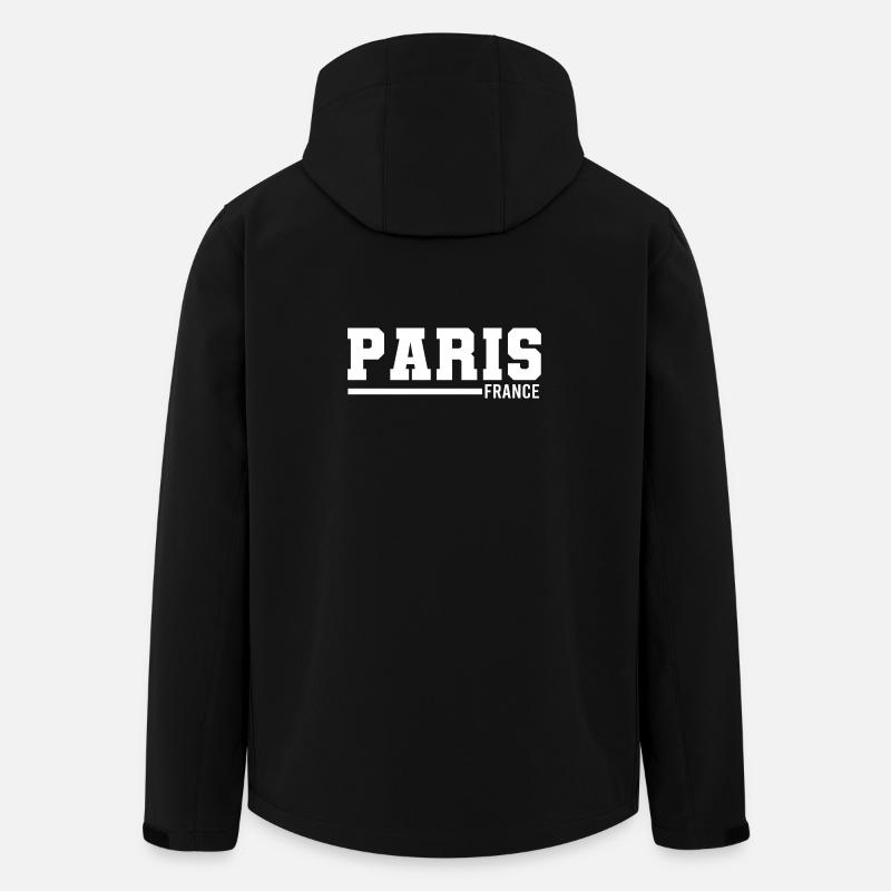 Paris | Frankreich - Recycelte Männer Softshell-Jacke von Stanley/Stella - Schwarz