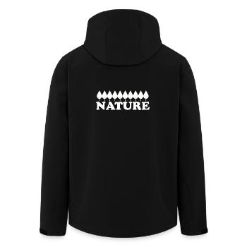 NATURE - Veste softshell homme en polyester recyclé Stanley/Stella - noir - Dos - AI Model Male 185 light (185cm)