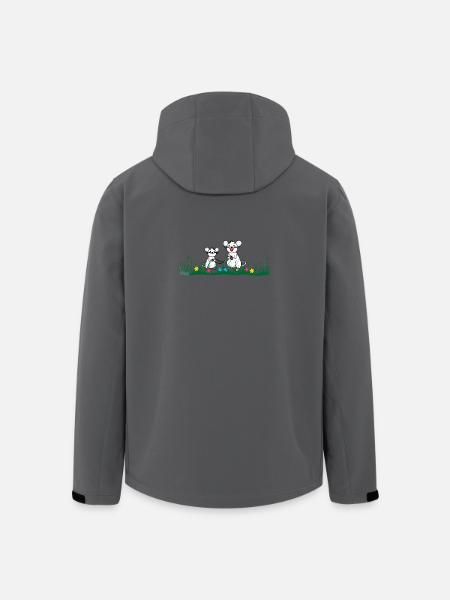 im Gras - Recycelte Männer Softshell-Jacke von Stanley/Stella - Schwarz