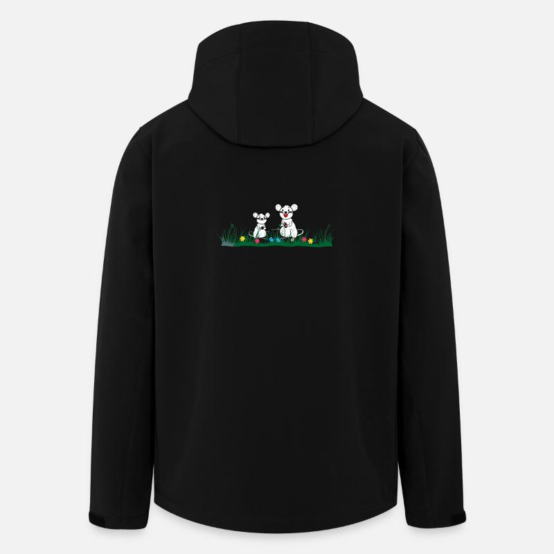im Gras - Recycelte Männer Softshell-Jacke von Stanley/Stella - Schwarz