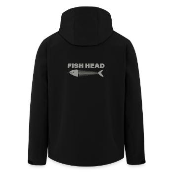 tête de poisson - Veste softshell homme en polyester recyclé Stanley/Stella - noir - Dos - AI Model Male 185 light (185cm)