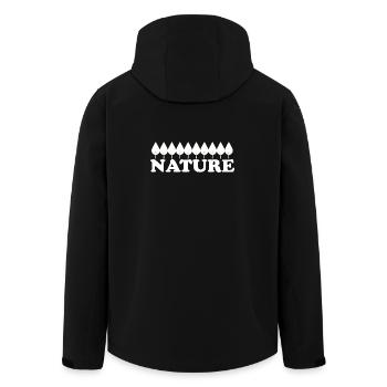Nature - Veste softshell homme en polyester recyclé Stanley/Stella - noir - Dos - AI Model Male 185 light (185cm)