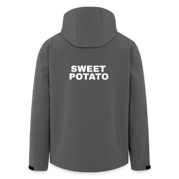 Patate douce Grouchy - Veste softshell homme en polyester recyclé Stanley/Stella - charbon - Dos - AI Model Male 185 light (185cm)