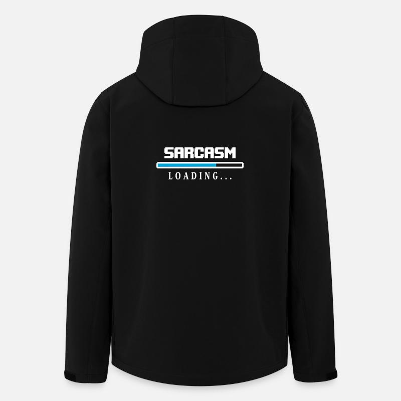 Sarcasm Loading Ladebalken Spruch - Recycelte Männer Softshell-Jacke von Stanley/Stella - Schwarz