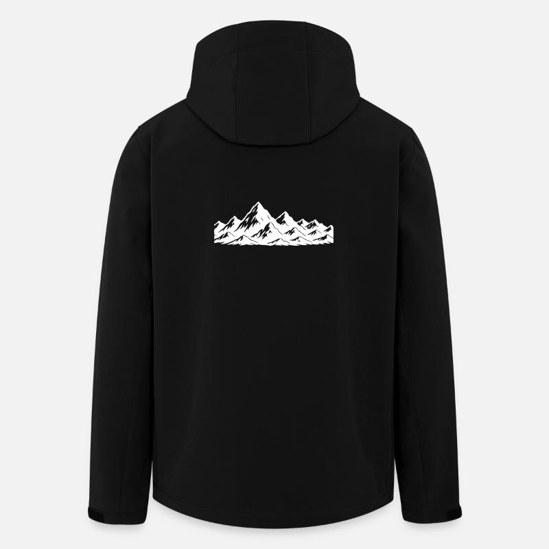Mountains Symbol Alps - Men’s Recycled Softshell Jacket by Stanley/Stella - black