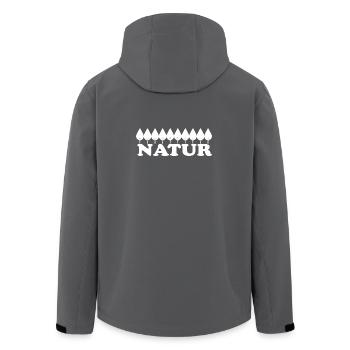 Nature - Veste softshell homme en polyester recyclé Stanley/Stella - charbon - Dos - AI Model Male 185 light (185cm)