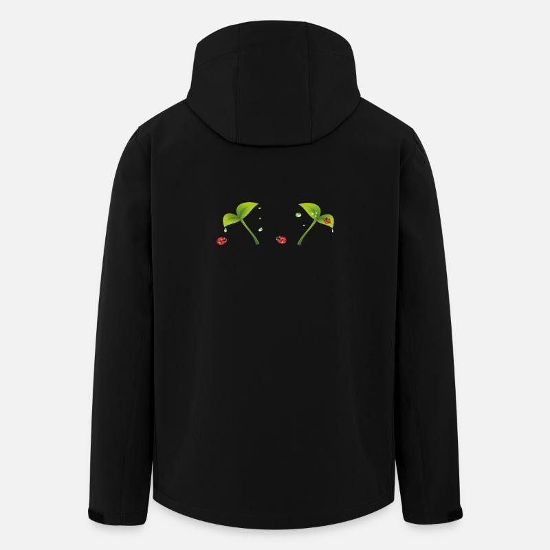 Marienkäfer - Recycelte Männer Softshell-Jacke von Stanley/Stella - Schwarz