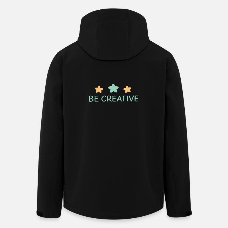 Get Creative: Pastel Stars - Men’s Recycled Softshell Jacket by Stanley/Stella - black