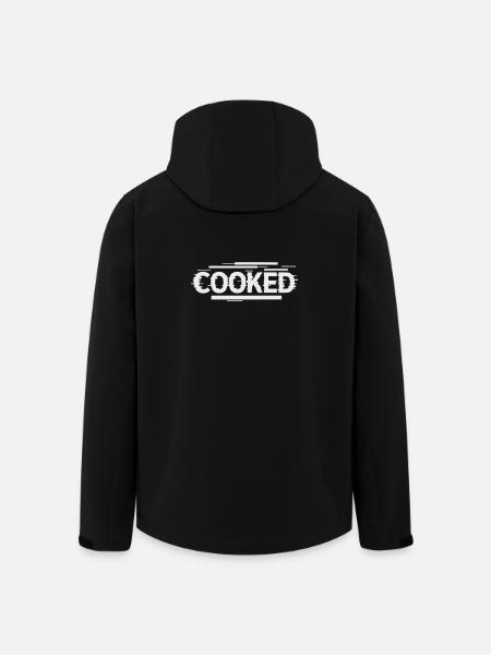 Cooked - Self-Ironic Font - Men’s Recycled Softshell Jacket by Stanley/Stella - black