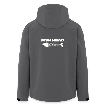 tête de poisson - Veste softshell homme en polyester recyclé Stanley/Stella - charbon - Dos - AI Model Male 185 light (185cm)