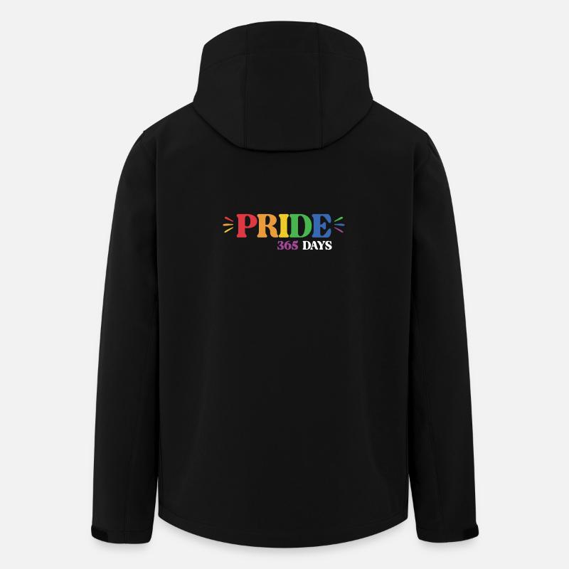 LGBT Pride Month - Pride 365 - Men’s Recycled Softshell Jacket by Stanley/Stella - black