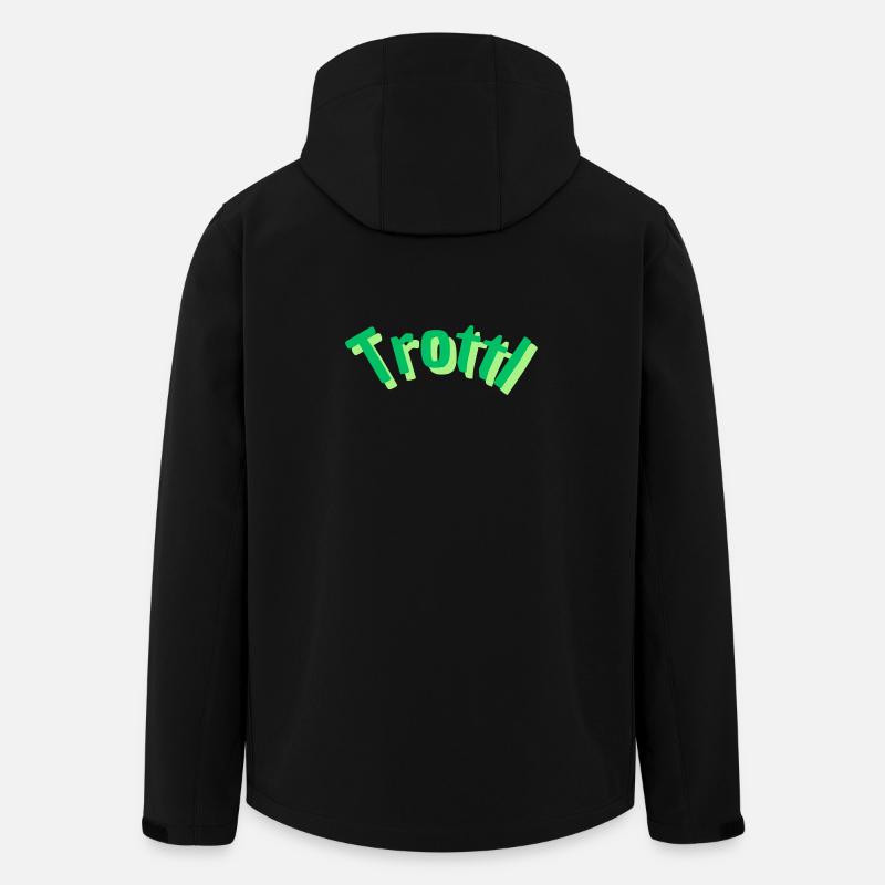 Trottl - Recycelte Männer Softshell-Jacke von Stanley/Stella - Schwarz