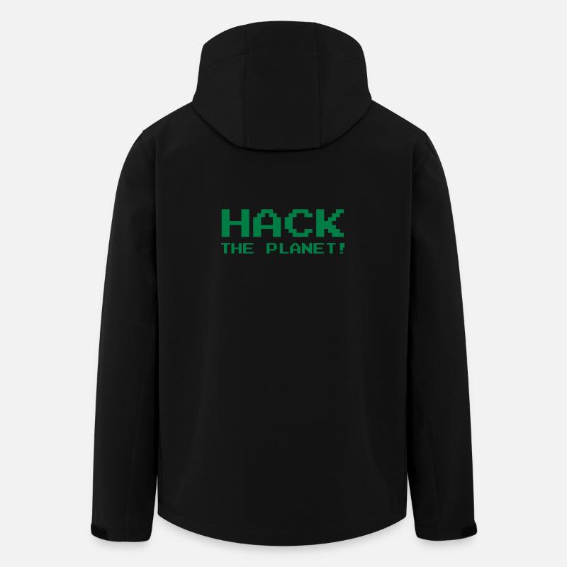 Hack the Planet ! - Men’s Recycled Softshell Jacket by Stanley/Stella - black