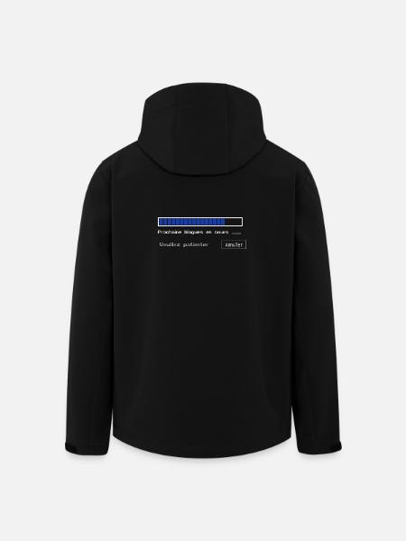 Blagues en cours - Veste softshell homme en polyester recyclé Stanley/Stella - noir