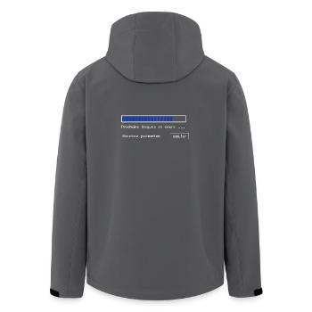 Blagues en cours - Veste softshell homme en polyester recyclé Stanley/Stella - charbon - Dos - AI Model Male 185 light (185cm)