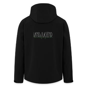 Landjugend Österreich Schweiz Geschenk Land Jugend - Recycelte Männer Softshell-Jacke von Stanley/Stella - Schwarz - Hinten - AI Model Male 185 light (185cm)