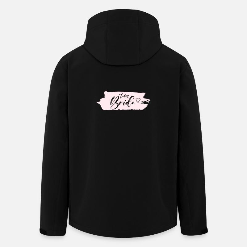 Bride -Team Bride! Personalisierbar - Recycelte Männer Softshell-Jacke von Stanley/Stella - Schwarz