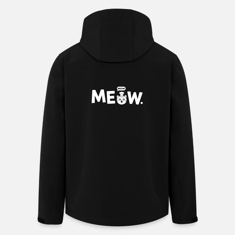 Miau Chef Katze - Recycelte Männer Softshell-Jacke von Stanley/Stella - Schwarz
