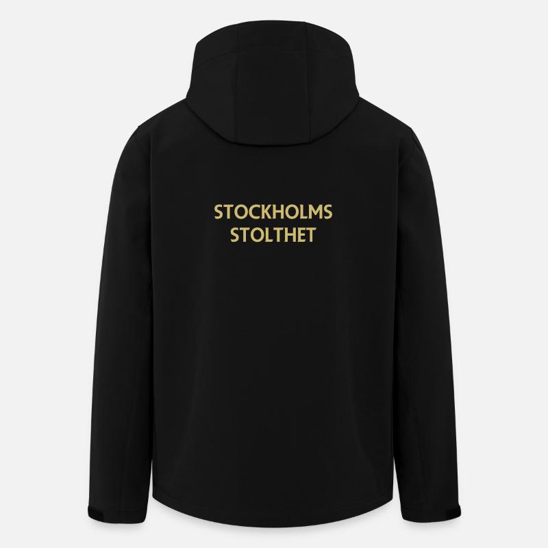 Stockholmer Stolz - Recycelte Männer Softshell-Jacke von Stanley/Stella - Schwarz