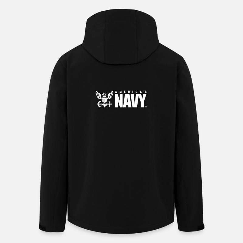 Emblème de l’US Navy - Veste softshell homme en polyester recyclé Stanley/Stella - noir