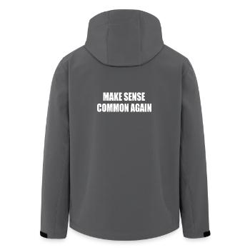 make sense common again - Recycelte Männer Softshell-Jacke von Stanley/Stella - Anthrazit - Hinten - AI Model Male 185 light (185cm)