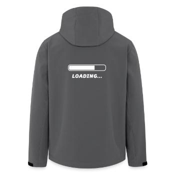 Loading - Men’s Recycled Softshell Jacket by Stanley/Stella - anthracite - Back - AI Model Male 185 light (185cm)