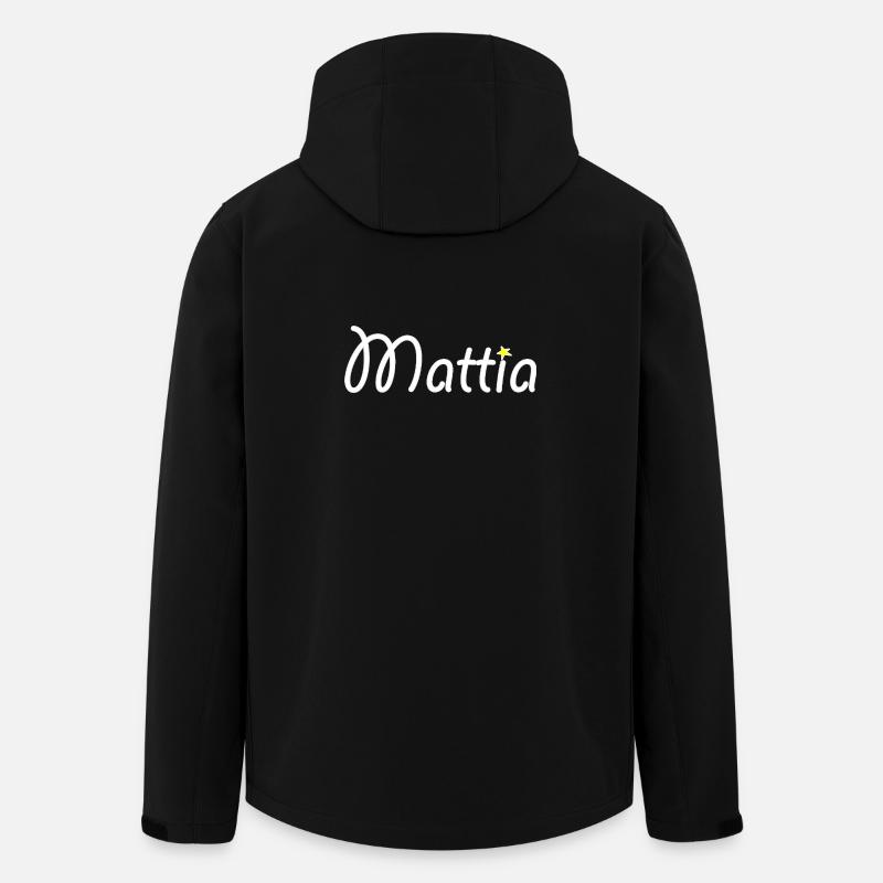 Mattia - Recycelte Männer Softshell-Jacke von Stanley/Stella - Schwarz