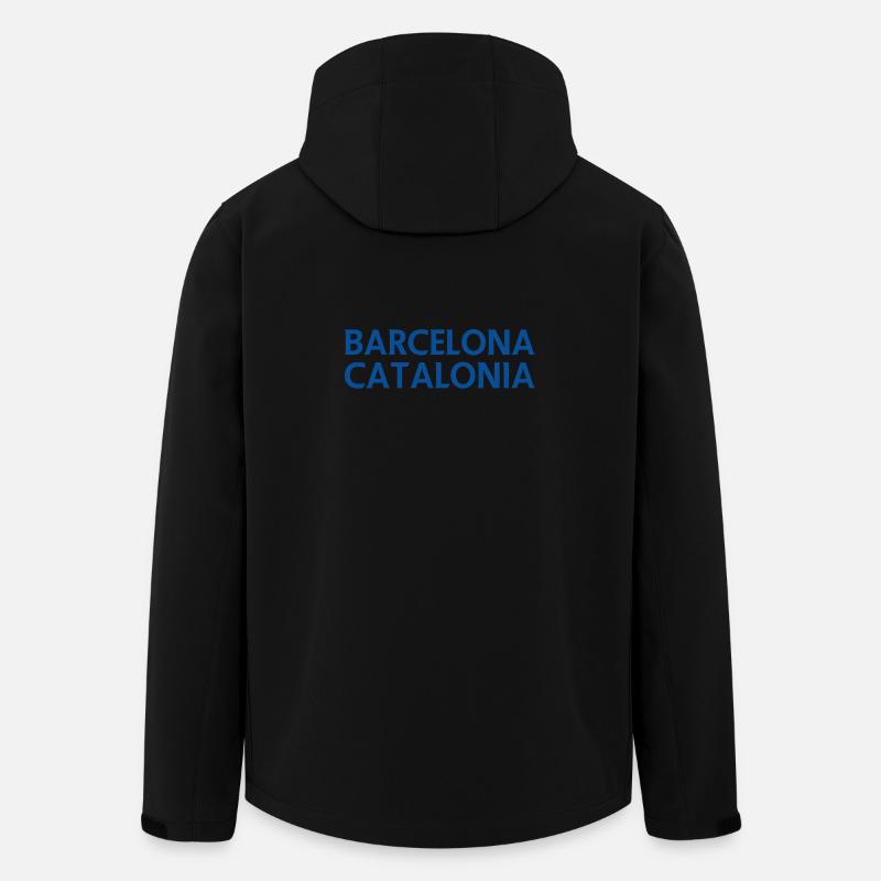 Lyrique Barcelone – Catalogne - Veste softshell homme en polyester recyclé Stanley/Stella - noir