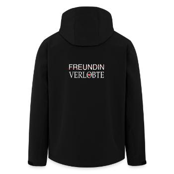 Verlobte Verlobung Heiratsantrag Liebe - Recycelte Männer Softshell-Jacke von Stanley/Stella - Schwarz - Hinten - AI Model Male 185 light (185cm)