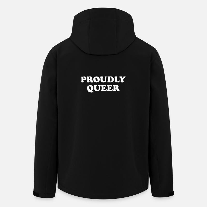 Proudly Queer - Recycelte Männer Softshell-Jacke von Stanley/Stella - Schwarz