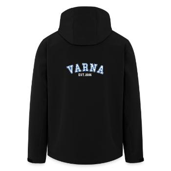 Varna fondée en 2006 - Veste softshell homme en polyester recyclé Stanley/Stella - noir - Dos - AI Model Male 185 light (185cm)