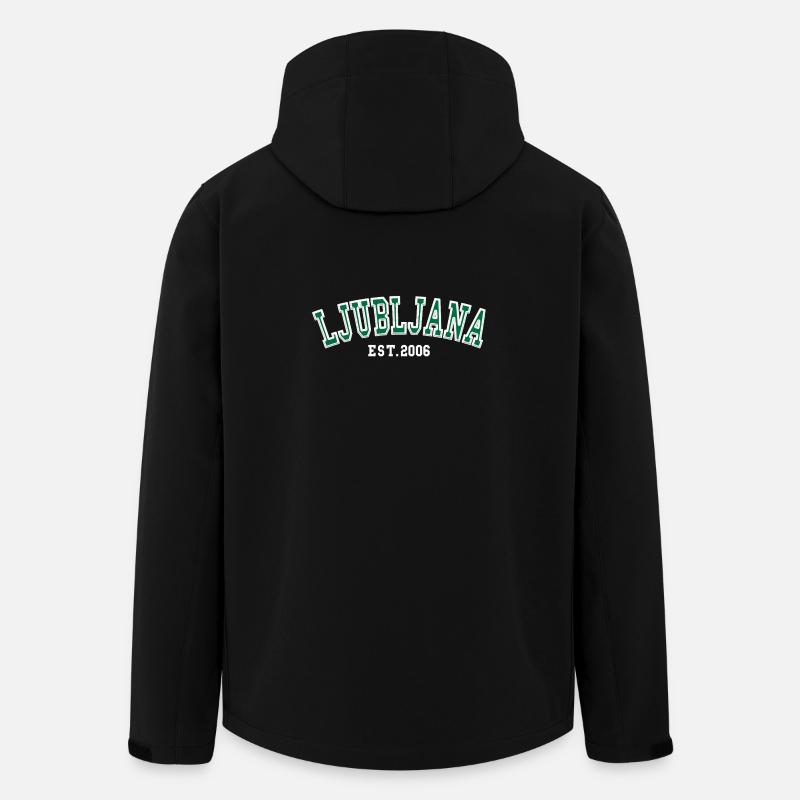 Ljubljana fondée en 2006 - Veste softshell homme en polyester recyclé Stanley/Stella - noir