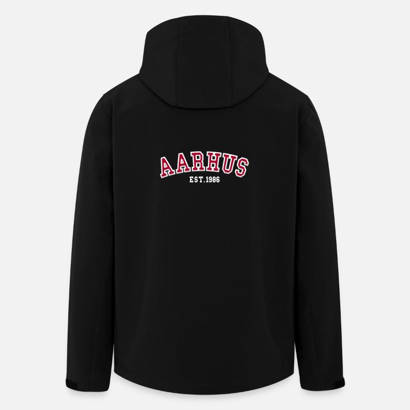 Aarhus Fondée en 1986 - Veste softshell homme en polyester recyclé Stanley/Stella - noir
