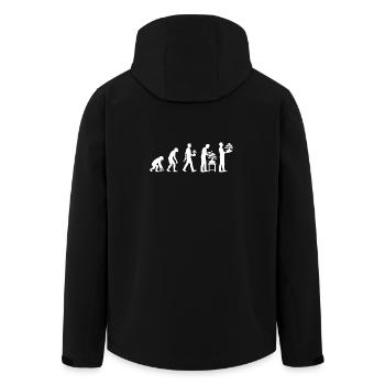 Bonsaï Évolution des plantes Bonsaï japonaises - Veste softshell homme en polyester recyclé Stanley/Stella - noir - Dos - AI Model Male 185 light (185cm)