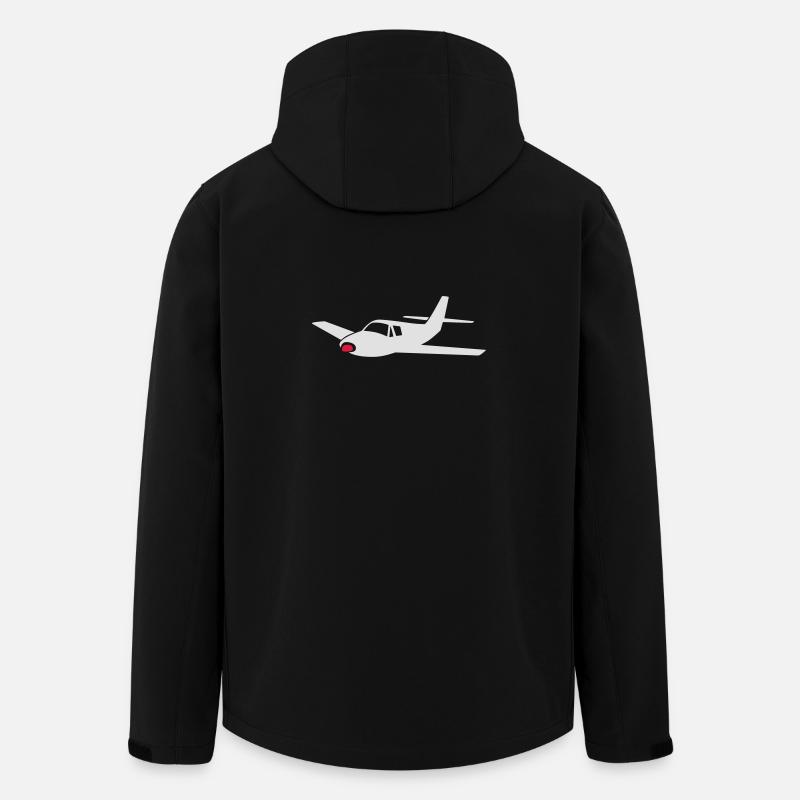 petit avion (couleur personnalisable!) - Veste softshell homme en polyester recyclé Stanley/Stella - noir