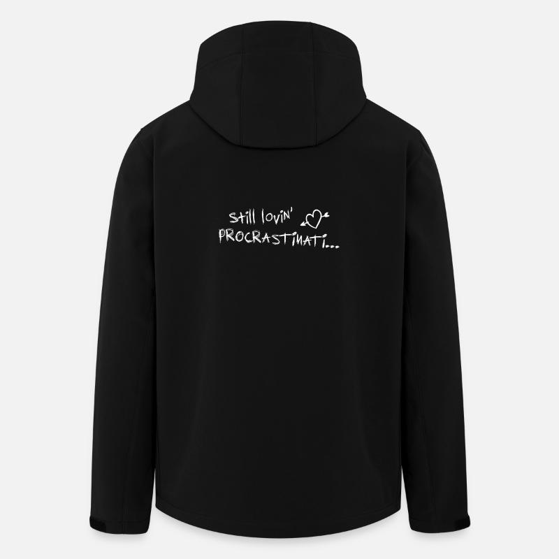 still lovin procrastination weiß - Recycelte Männer Softshell-Jacke von Stanley/Stella - Schwarz