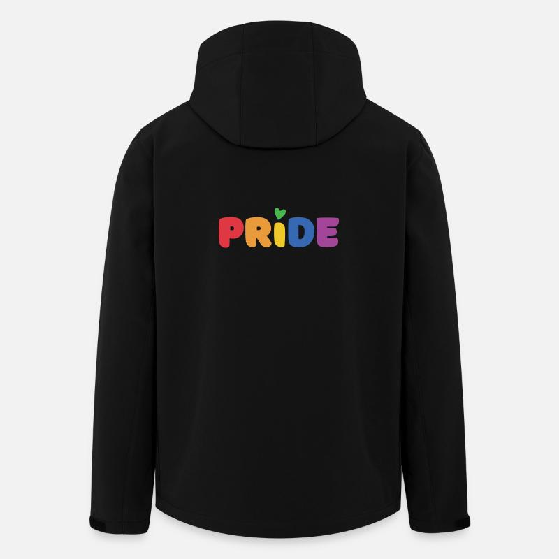 LGBTQ+ Stolz - Recycelte Männer Softshell-Jacke von Stanley/Stella - Schwarz