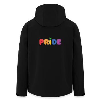 Mois de la fierté LGBTQ+ - Veste softshell homme en polyester recyclé Stanley/Stella - noir - Dos - AI Model Male 185 light (185cm)
