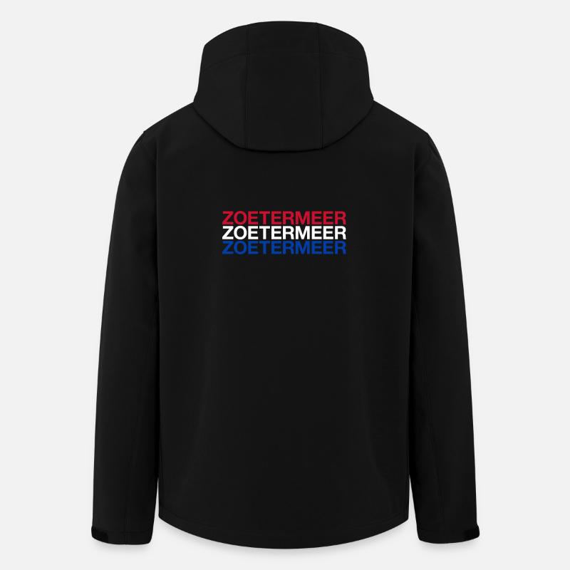 ZOETERMEER Netherlands Netherlands Flag - Men’s Recycled Softshell Jacket by Stanley/Stella - black