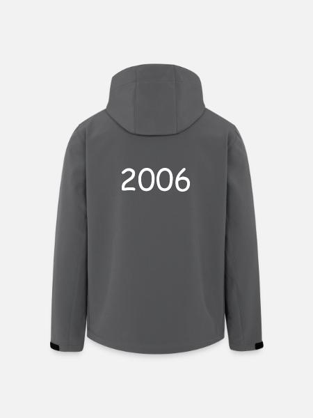 2006 18th birthday year black - Men’s Recycled Softshell Jacket by Stanley/Stella - black