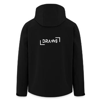 drawe - pressé, stressé, occupé, dialecte - Veste softshell homme en polyester recyclé Stanley/Stella - noir - Dos - AI Model Male 185 light (185cm)