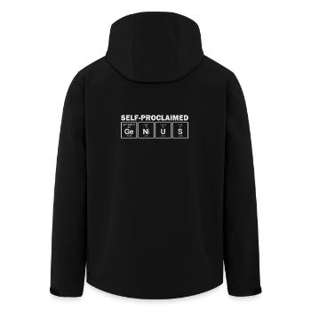 Genius Element - Men’s Recycled Softshell Jacket by Stanley/Stella - black - Back - AI Model Male 185 light (185cm)