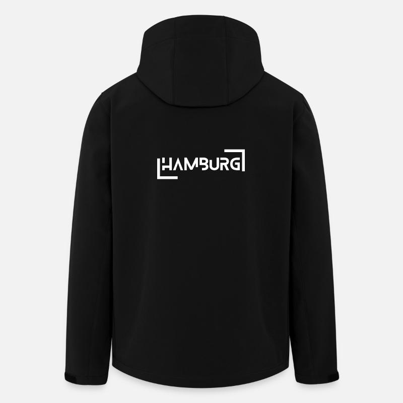 Hamburg - Recycelte Männer Softshell-Jacke von Stanley/Stella - Schwarz