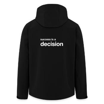 Le succès est une décision - Veste softshell homme en polyester recyclé Stanley/Stella - noir - Dos - AI Model Male 185 light (185cm)