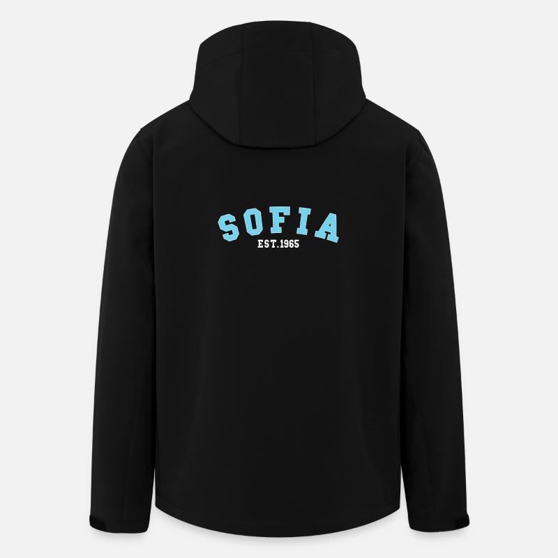 Sofia_Est_1965 - Veste softshell homme en polyester recyclé Stanley/Stella - noir