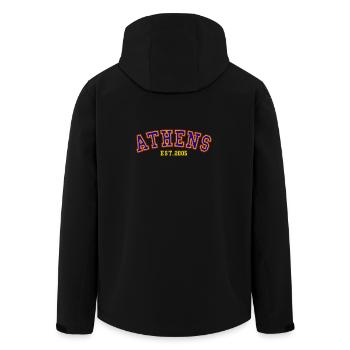 Athènes Est.2005 - Veste softshell homme en polyester recyclé Stanley/Stella - noir - Dos - AI Model Male 185 light (185cm)