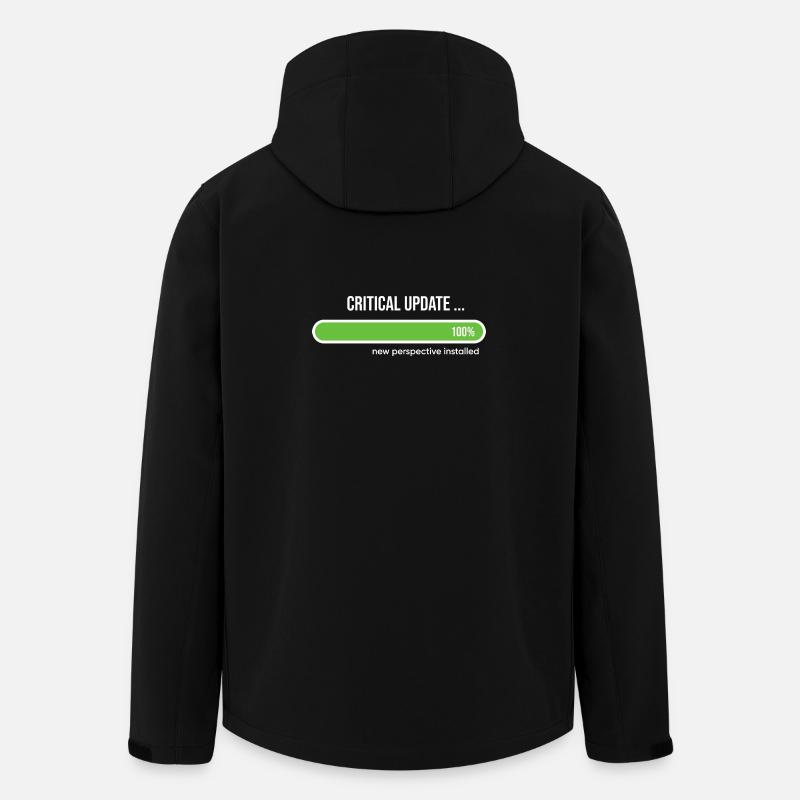 Critical Update New Perspective Installed - Veste softshell homme en polyester recyclé Stanley/Stella - noir
