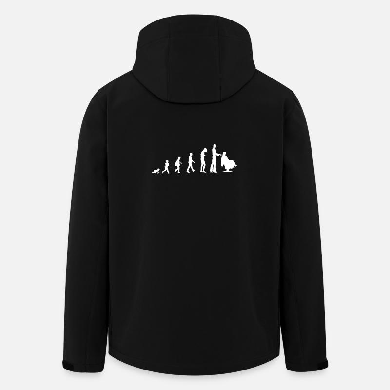 Evolution vom Baby zum Friseur - Recycelte Männer Softshell-Jacke von Stanley/Stella - Schwarz